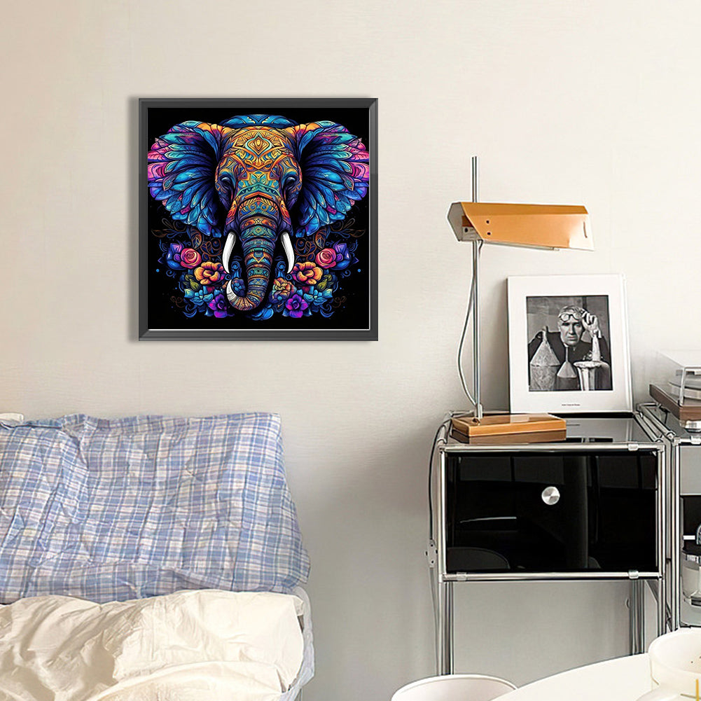 Color Elephant - Full Square Drill Diamond Painting 45*45CM