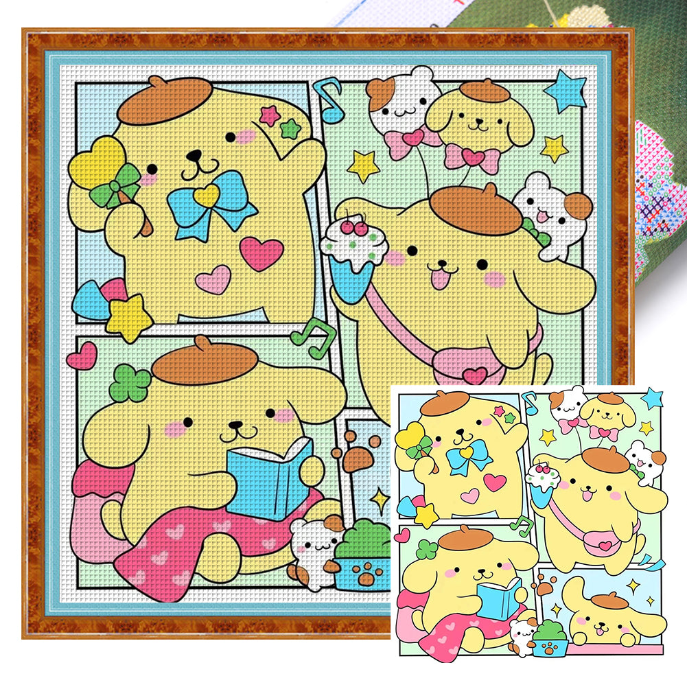 Cartoon - 11CT Stamped Cross Stitch 50*50CM