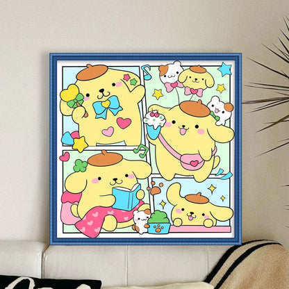 Cartoon - 11CT Stamped Cross Stitch 50*50CM