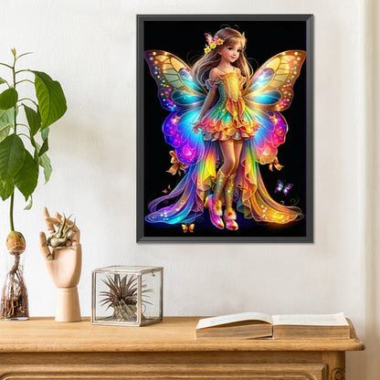 Little Butterfly Fairy - Full Round Drill Diamond Painting 30*40CM