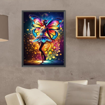 Butterfly Fairy - Full Round Drill Diamond Painting 30*40CM