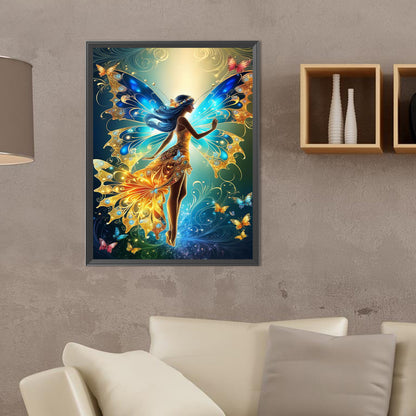 Butterfly Fairy - Full Round Drill Diamond Painting 30*40CM