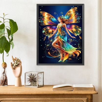 Butterfly Fairy - Full Round Drill Diamond Painting 30*40CM