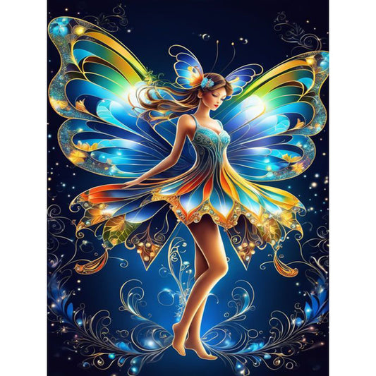 Butterfly Fairy - Full Round Drill Diamond Painting 30*40CM