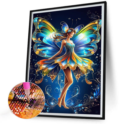 Butterfly Fairy - Full Round Drill Diamond Painting 30*40CM