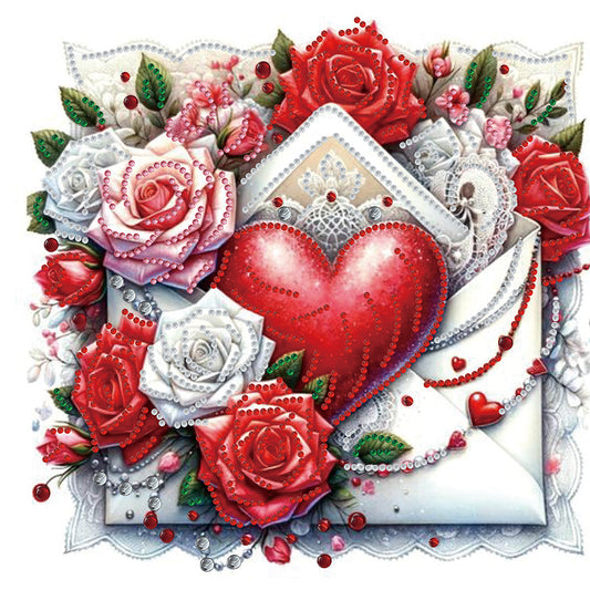 Confession Letter Love Letter - Special Shaped Drill Diamond Painting 30*30CM