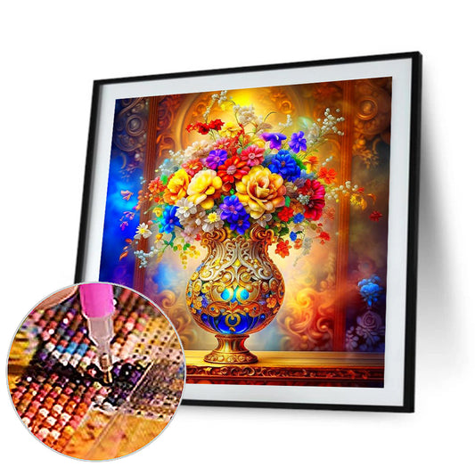 Flower - Full Round Drill Diamond Painting 40*40CM