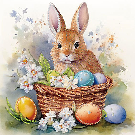 Easter Egg Bunny - Special Shaped Drill Diamond Painting 30*30CM