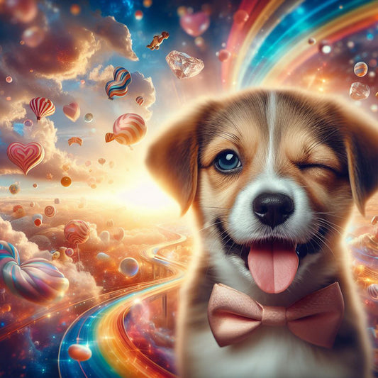 Naughty Dog - Full Round Drill Diamond Painting 30*30CM