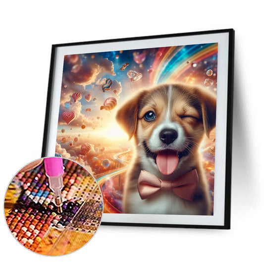 Naughty Dog - Full Round Drill Diamond Painting 30*30CM
