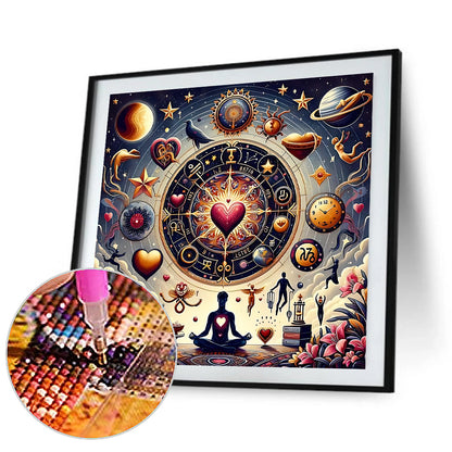 Zodiac Carousel - Full Round Drill Diamond Painting 30*30CM