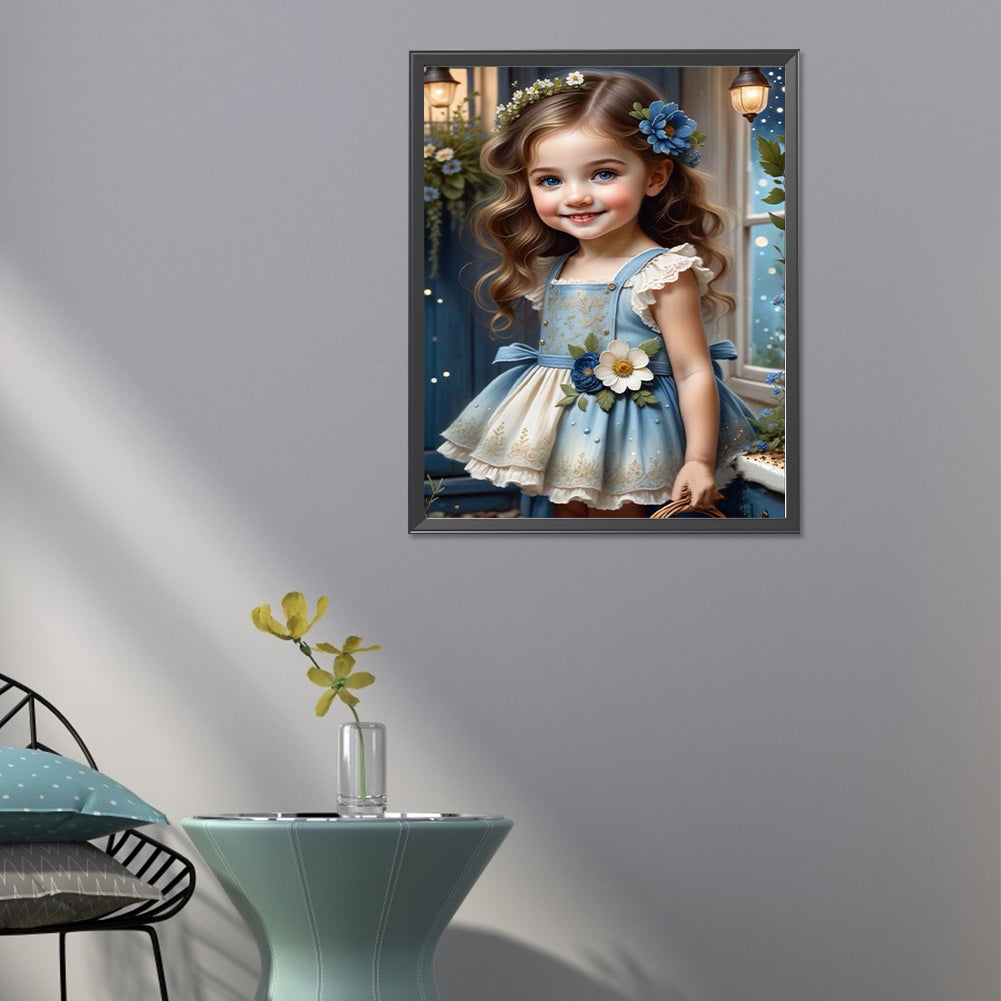 Sweet Girl - Full Round Drill Diamond Painting 40*50CM