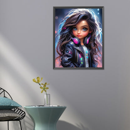 Sweet Girl - Full Round Drill Diamond Painting 40*50CM