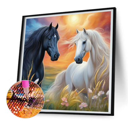 Horse - Full Round Drill Diamond Painting 30*30CM