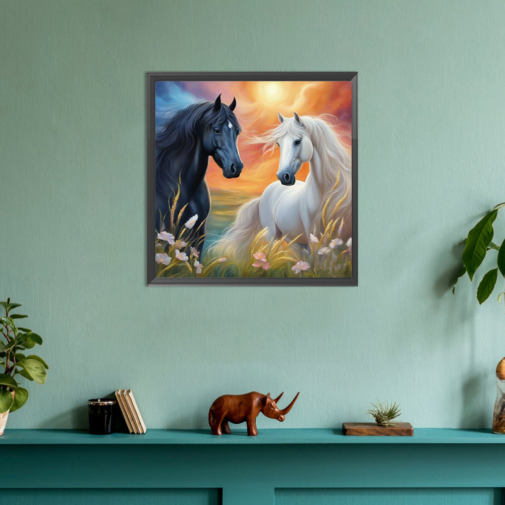 Horse - Full Round Drill Diamond Painting 30*30CM