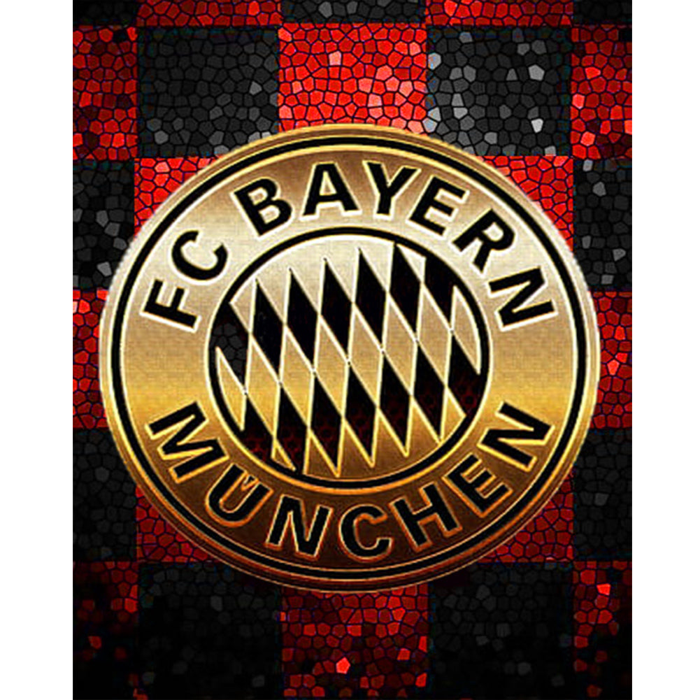 Bayern Munich Football Club Logo - Full Round Drill Diamond Painting 40*50CM