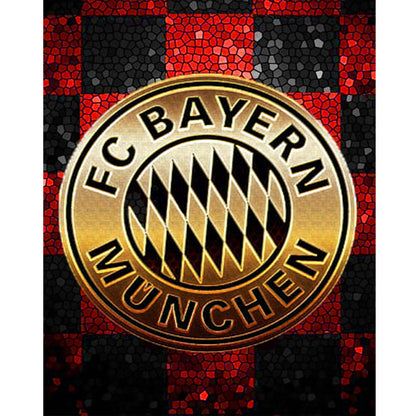 Bayern Munich Football Club Logo - Full Round Drill Diamond Painting 40*50CM