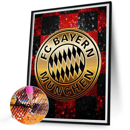 Bayern Munich Football Club Logo - Full Round Drill Diamond Painting 40*50CM