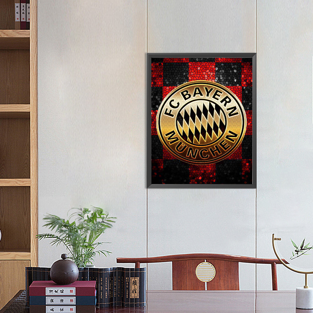 Bayern Munich Football Club Logo - Full Round Drill Diamond Painting 40*50CM