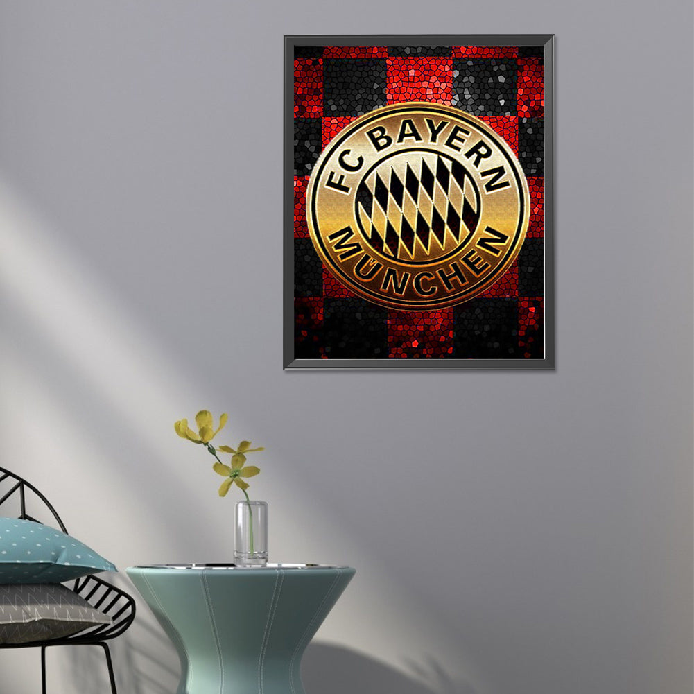 Bayern Munich Football Club Logo - Full Round Drill Diamond Painting 40*50CM