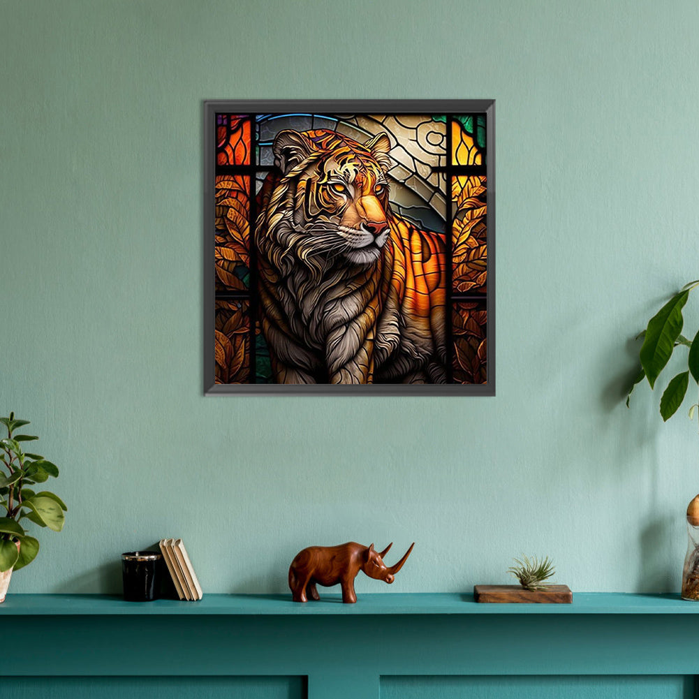 Tiger - Full Round Drill Diamond Painting 30*30CM