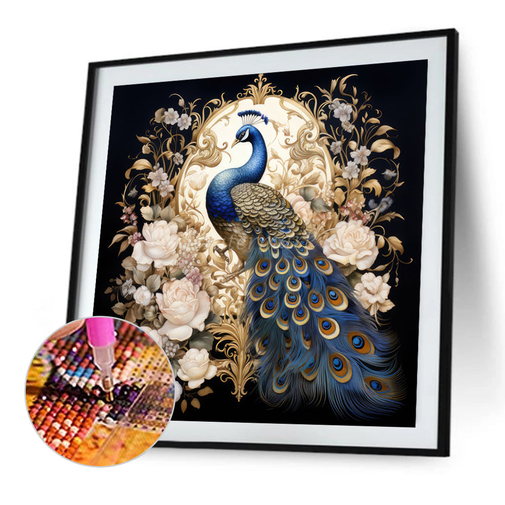 Peacock - Full Square Drill Diamond Painting 40*40CM