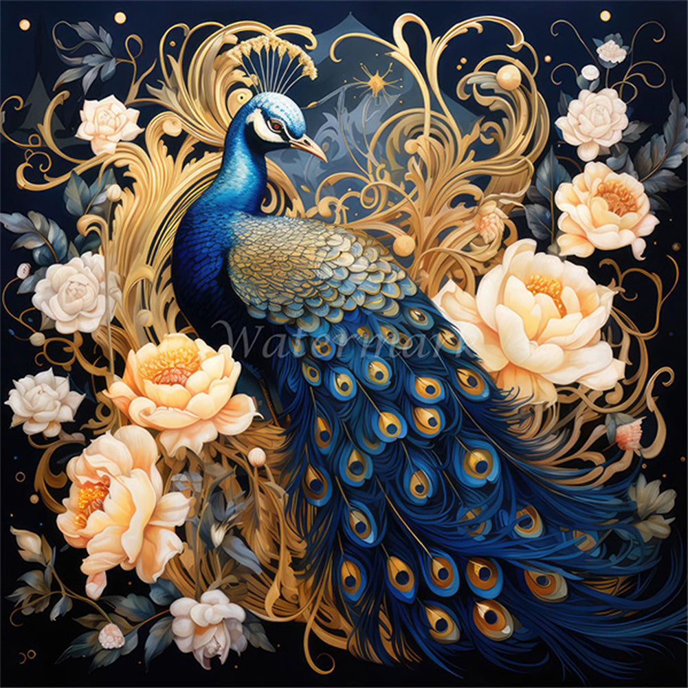 Peacock - Full Square Drill Diamond Painting 40*40CM