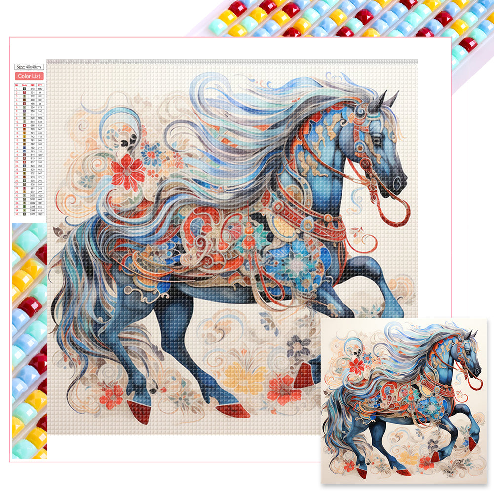 Galloping Horse - Full Square Drill Diamond Painting 40*40CM