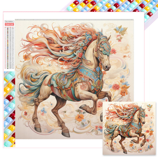 Galloping Horse - Full Square Drill Diamond Painting 40*40CM