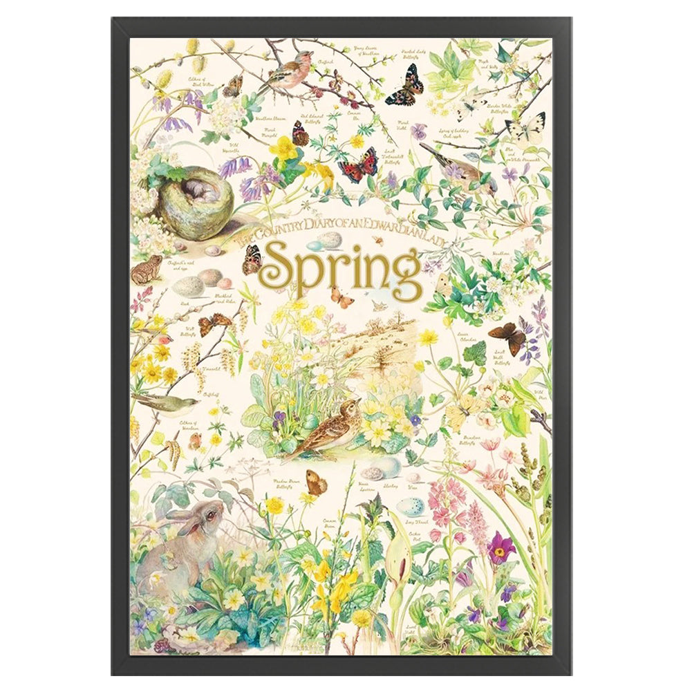 Spring Poster - 11CT Stamped Cross Stitch 40*60CM