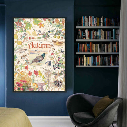 Autumn Poster - 11CT Stamped Cross Stitch 40*60CM