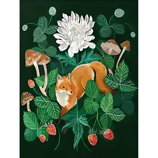 Fox - Full Round Drill Diamond Painting 30*40CM