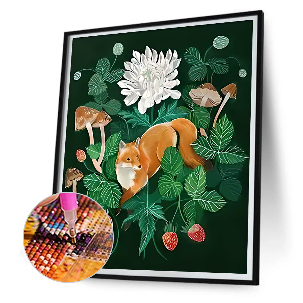 Fox - Full Round Drill Diamond Painting 30*40CM