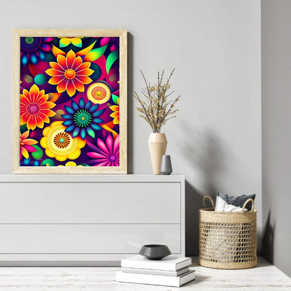 Flower - Full Round Drill Diamond Painting 40*50CM