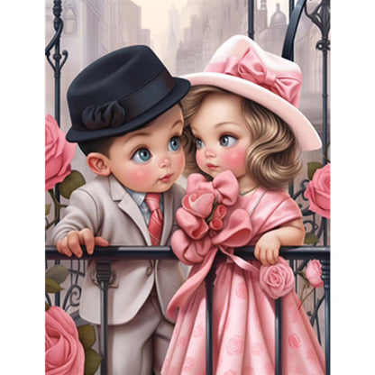 Valentine'S Day Couple - Full Square Drill Diamond Painting 30*40CM