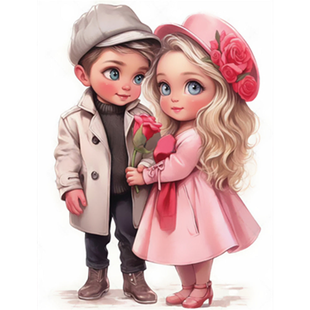 Valentine'S Day Couple - Full Square Drill Diamond Painting 30*40CM