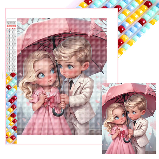 Valentine'S Day Couple - Full Square Drill Diamond Painting 30*40CM