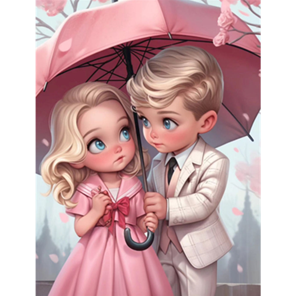 Valentine'S Day Couple - Full Square Drill Diamond Painting 30*40CM