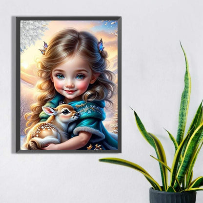 Little Girl - Full Square Drill Diamond Painting 30*40CM