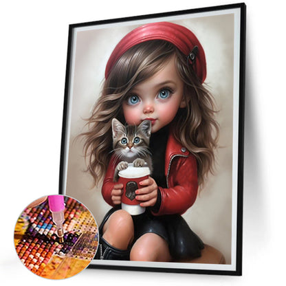 Little Girl - Full Square Drill Diamond Painting 30*40CM