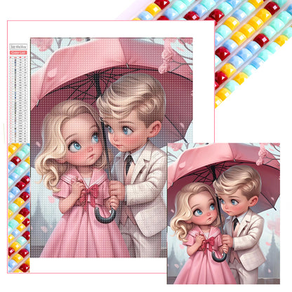 Valentine'S Day Couple - Full Square Drill Diamond Painting 40*50CM