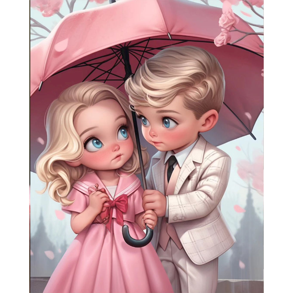 Valentine'S Day Couple - Full Square Drill Diamond Painting 40*50CM