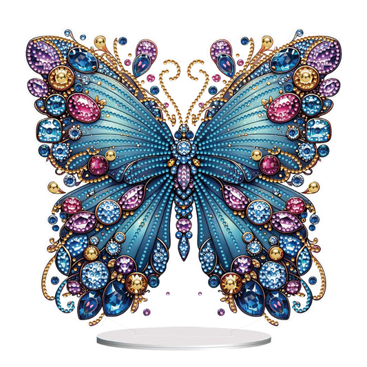 Handmade Beauty Butterfly Desktop Diamond Art Kits for Home Office Desktop Decor