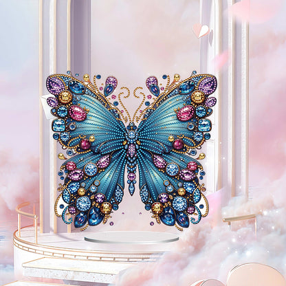 Handmade Beauty Butterfly Desktop Diamond Art Kits for Home Office Desktop Decor