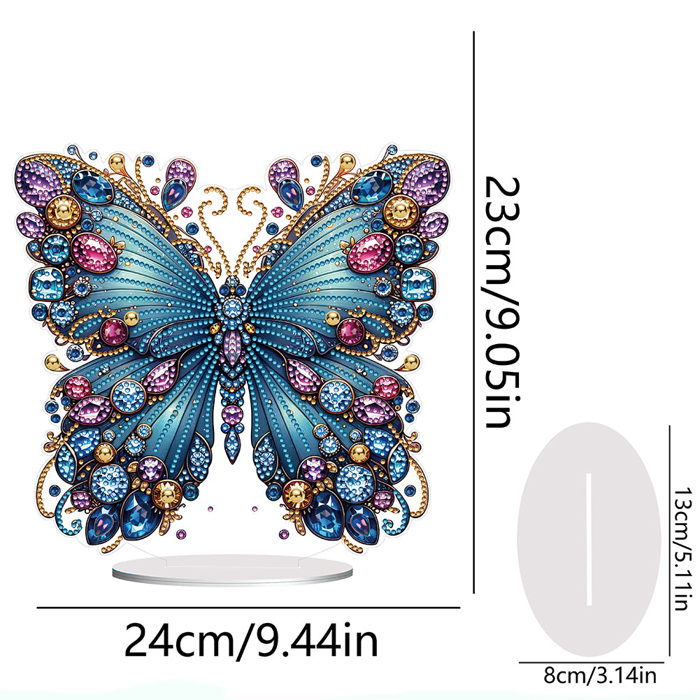 Handmade Beauty Butterfly Desktop Diamond Art Kits for Home Office Desktop Decor