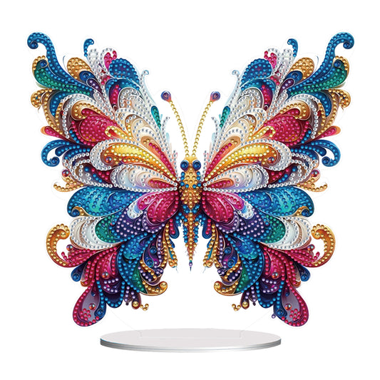 Handmade Beauty Butterfly Desktop Diamond Art Kits for Home Office Desktop Decor