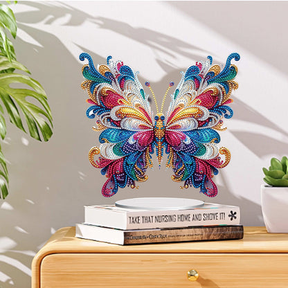 Handmade Beauty Butterfly Desktop Diamond Art Kits for Home Office Desktop Decor