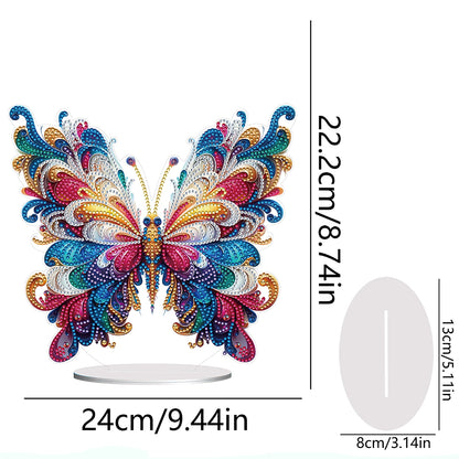 Handmade Beauty Butterfly Desktop Diamond Art Kits for Home Office Desktop Decor