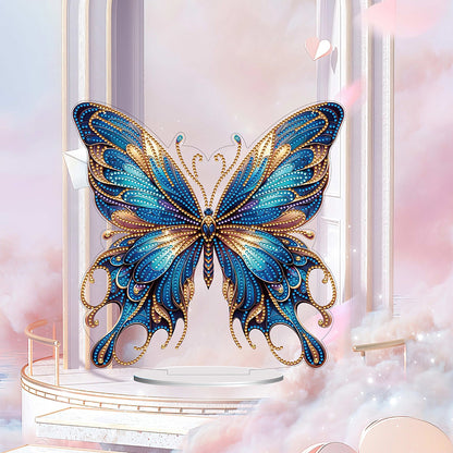 Handmade Beauty Butterfly Desktop Diamond Art Kits for Home Office Desktop Decor