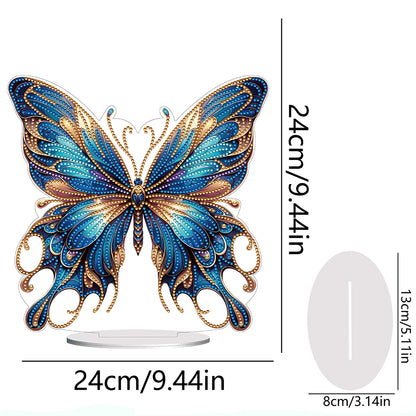 Handmade Beauty Butterfly Desktop Diamond Art Kits for Home Office Desktop Decor